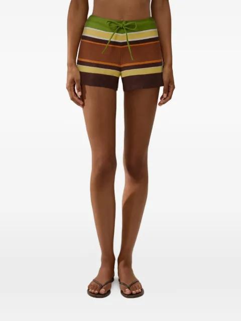 Miel striped drawstring shorts by FAITHFULL