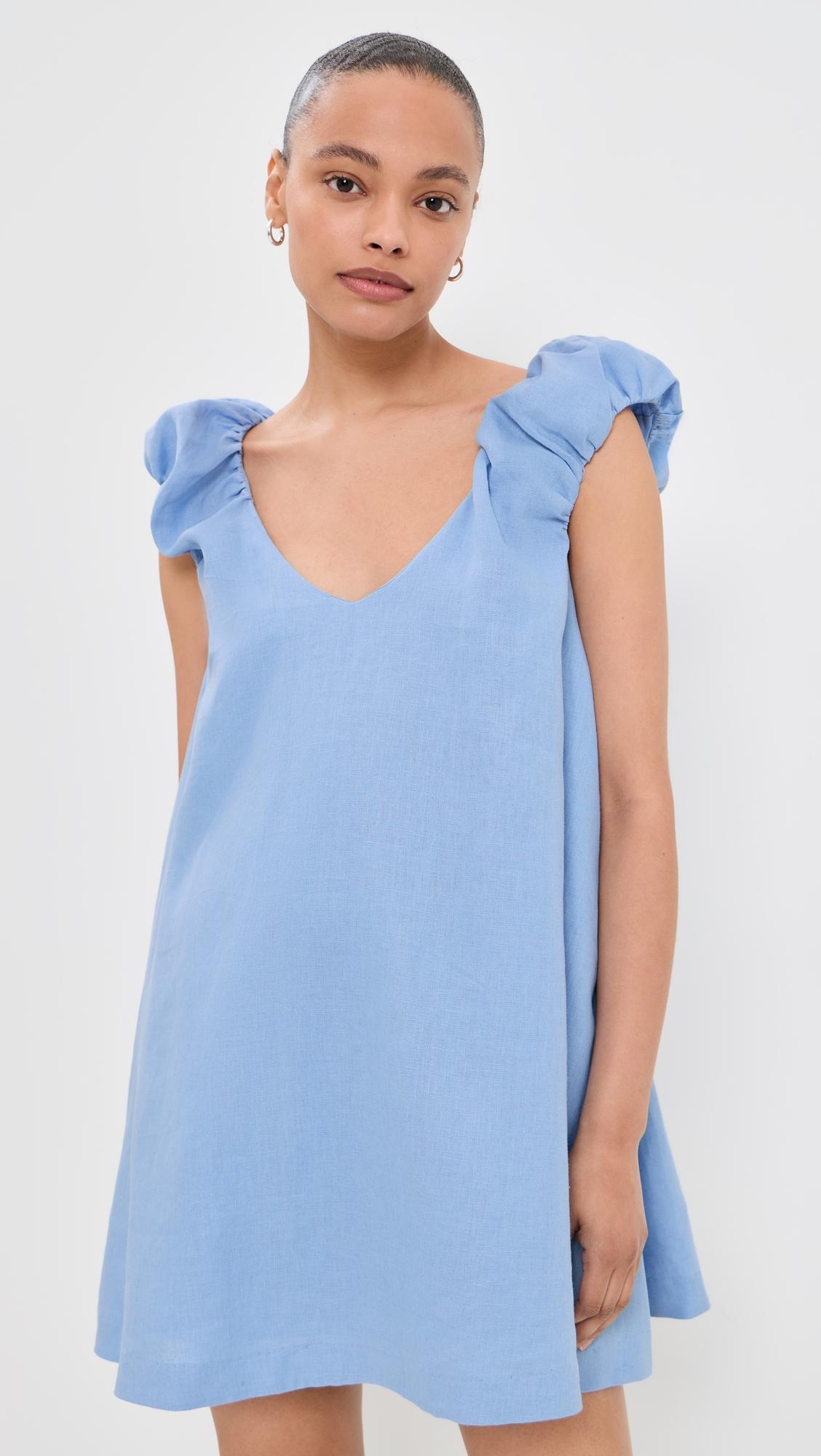 Nina Linen Mini Dress by FAITHFULL