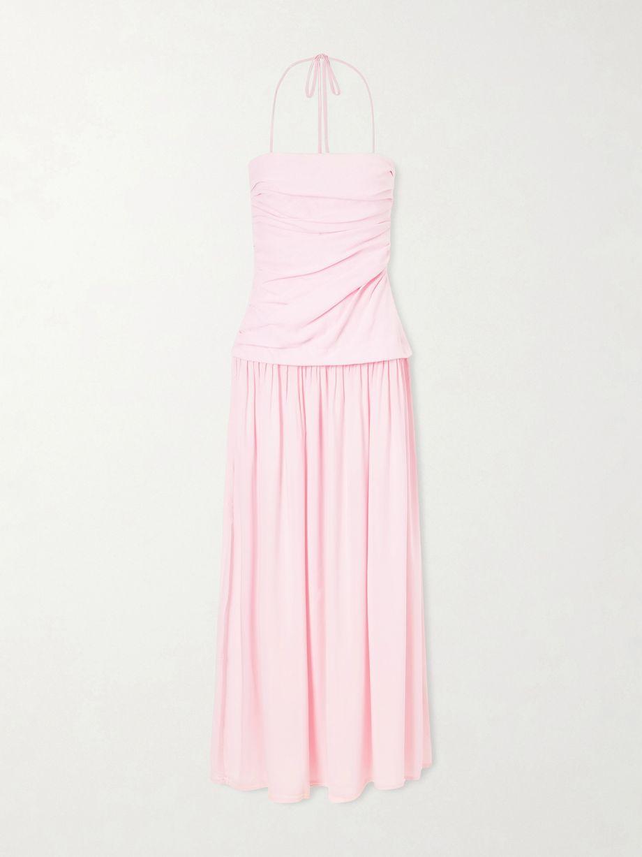 Notte ruched linen maxi dress by FAITHFULL