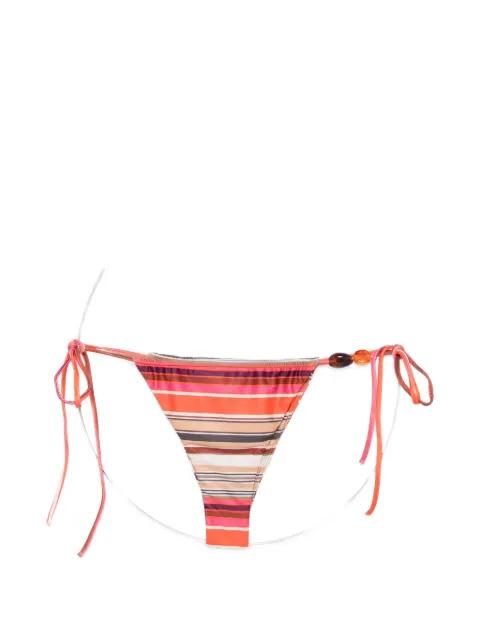 Ombra striped-pattern bikini bottoms by FAITHFULL