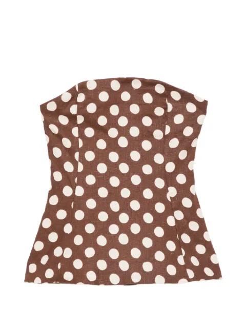 Petro polka-dot bandeau top by FAITHFULL