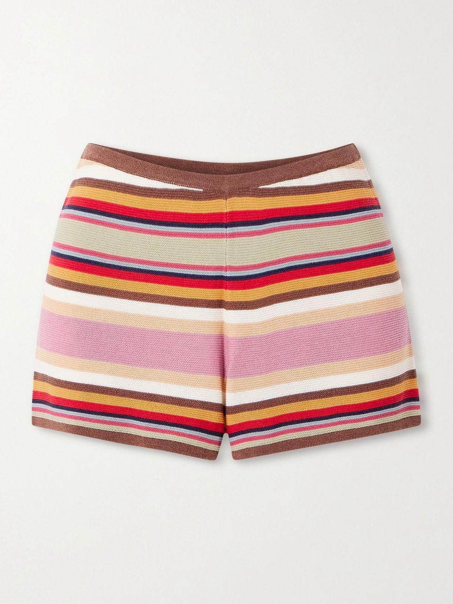 Playa striped knitted shorts by FAITHFULL