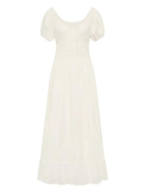 Sunniva puffed-sleeve midi dress by FAITHFULL