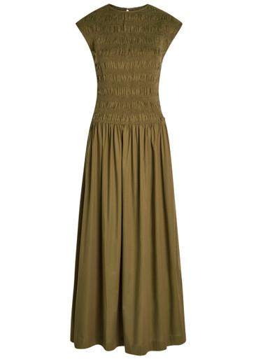Ale smocked cotton midi dress by FAITHFULL THE BRAND