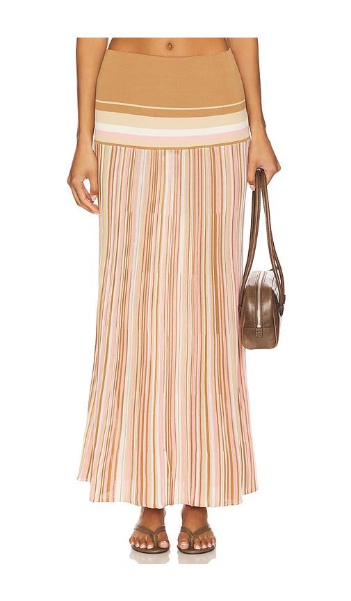 FAITHFULL THE BRAND Citara Skirt in Tan by FAITHFULL THE BRAND