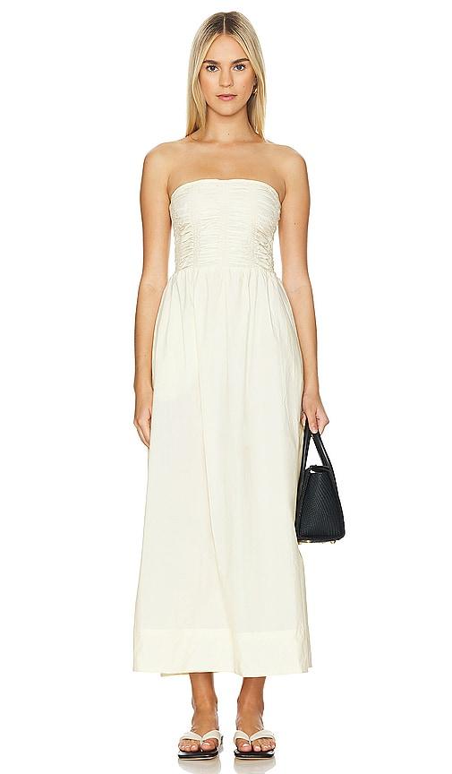 FAITHFULL THE BRAND Dominquez Midi Dress in Lemon by FAITHFULL THE BRAND FAITHFULL THE BRAND Dominquez Midi Dress in Lemon by FAITHFULL THE BRAND