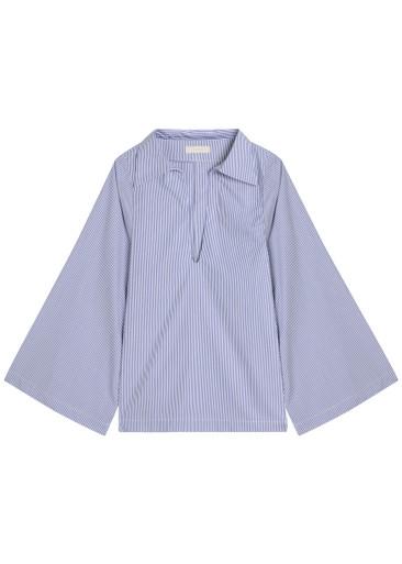 Gaia striped cotton-poplin blouse by FAITHFULL THE BRAND