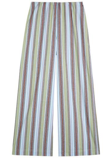 Lane striped cotton and linen-blend trousers by FAITHFULL THE BRAND