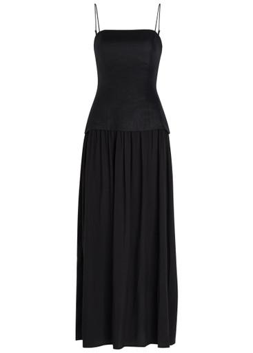 Lenise linen and jersey maxi dress by FAITHFULL THE BRAND