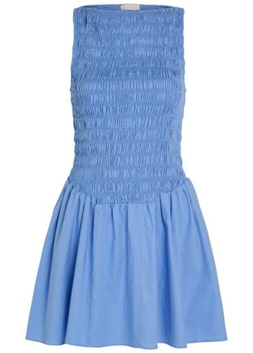 Martina shirred cotton mini dress by FAITHFULL THE BRAND