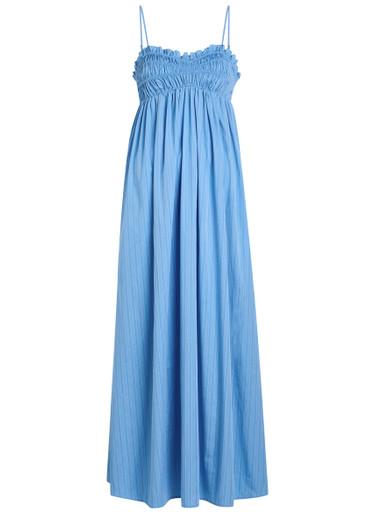Presa pinstriped cotton maxi dress by FAITHFULL THE BRAND