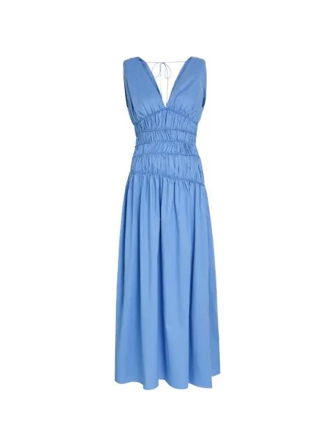 Saja gathered V-neck maxi dress by FAITHFULL THE BRAND