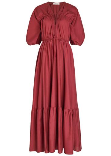 Sigrid drawstring cotton maxi dress by FAITHFULL THE BRAND