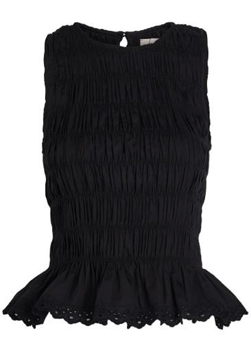 Thea shirred cotton top by FAITHFULL THE BRAND