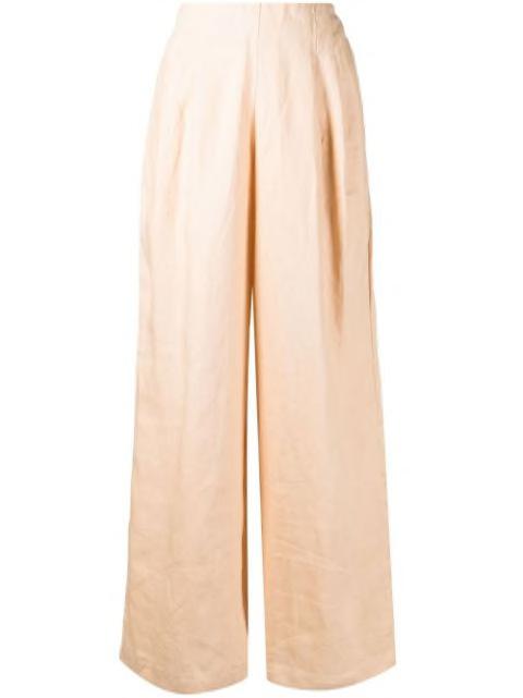 wide-leg pleat-detail trousers by FAITHFULL