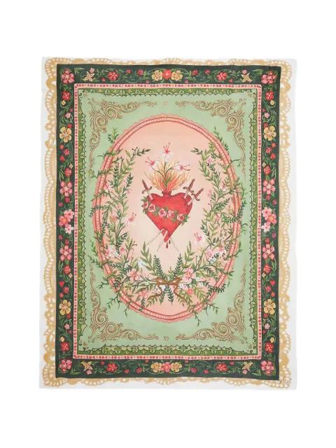 Heart scarf by FALIERO SARTI