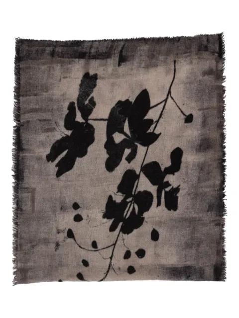Marlon floral fringed scarf by FALIERO SARTI