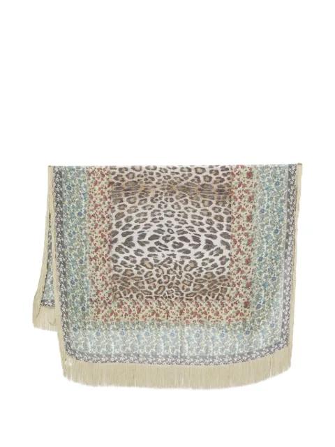 Minimal floral-print scarf by FALIERO SARTI