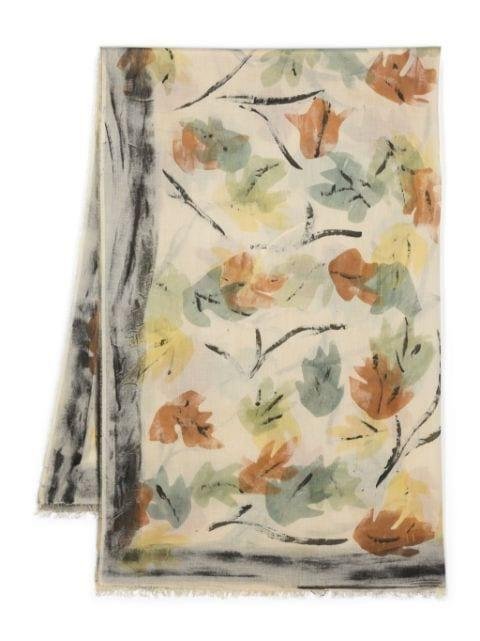 Vanessa floral-print scarf by FALIERO SARTI