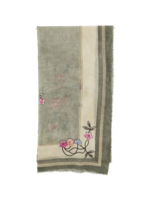floral embroidered scarf by FALIERO SARTI