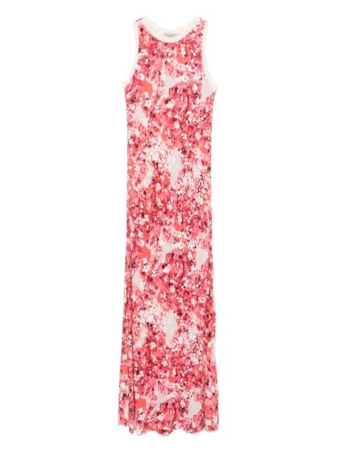 floral-print midi dress by FALIERO SARTI