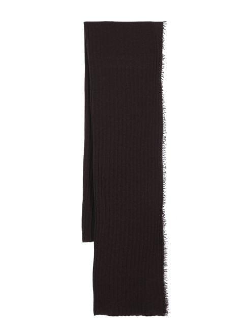 knitted virgin wool-cashmere blend scarf by FALIERO SARTI