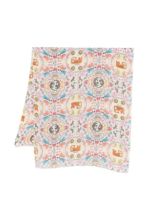 patterned scarf by FALIERO SARTI