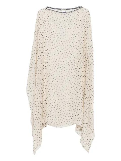 polka-dot silk dress by FALIERO SARTI
