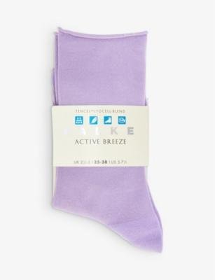 Active Breeze brand-print ankle-rise stretch-lyocell blend socks by FALKE