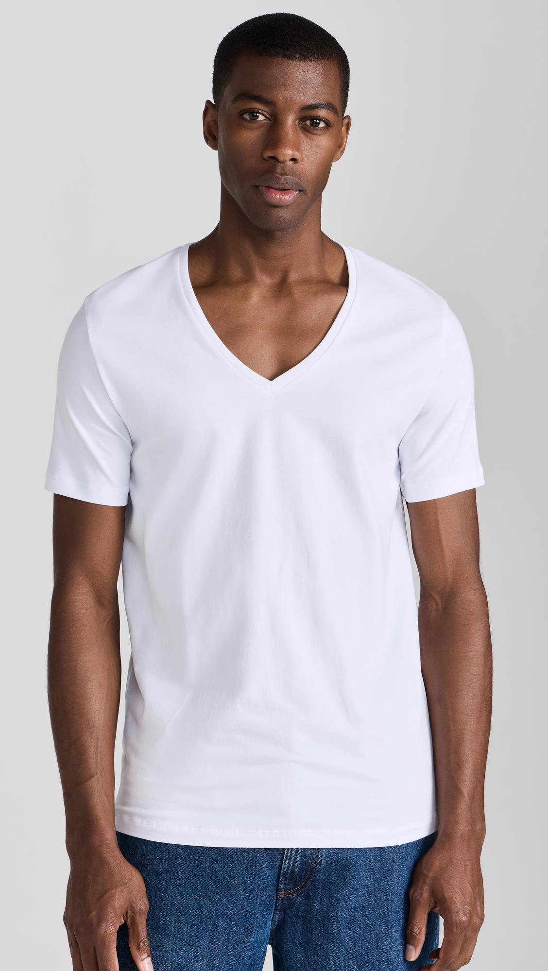 Cotton V Neck Tee 2 Pack by FALKE