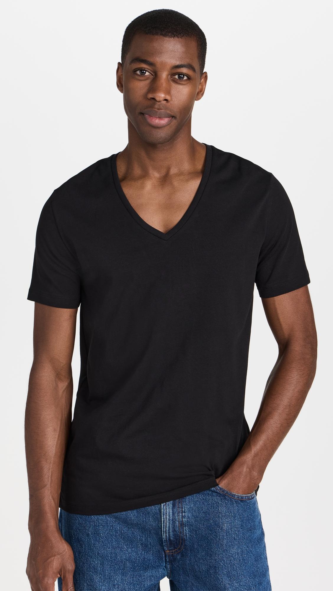 Cotton V Neck Tee 2 Pack by FALKE