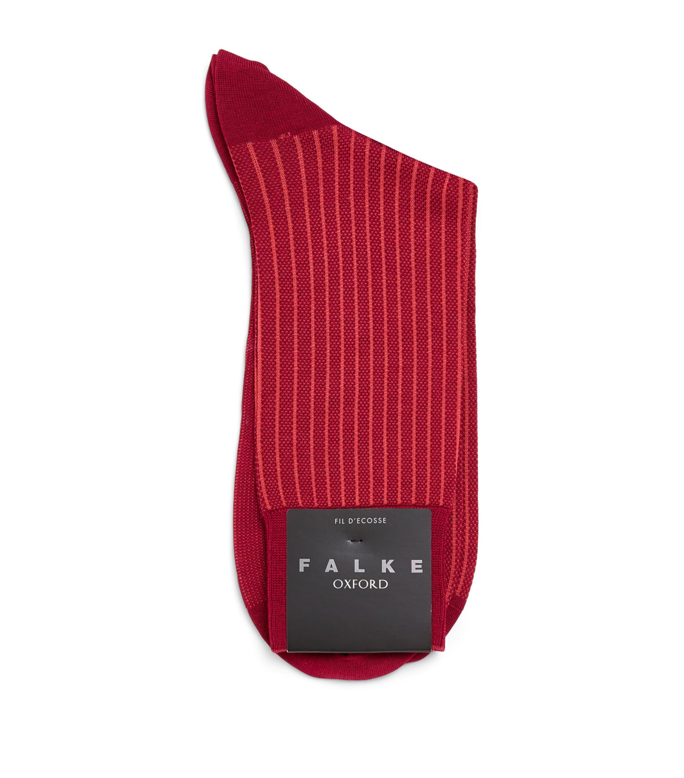 Falke Cotton-Blend Oxford Stripe Socks by FALKE