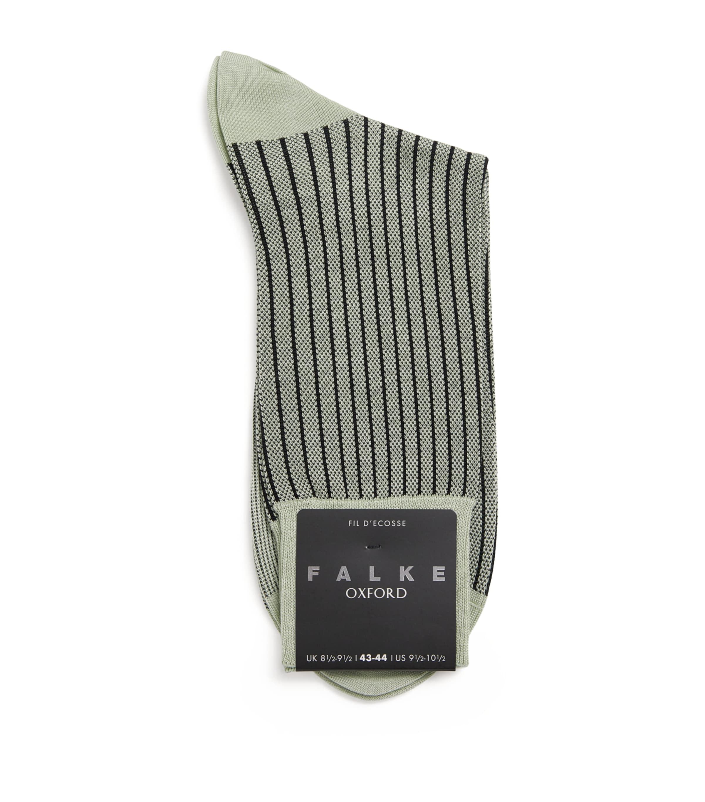 Falke Cotton-Blend Oxford Stripe Socks by FALKE
