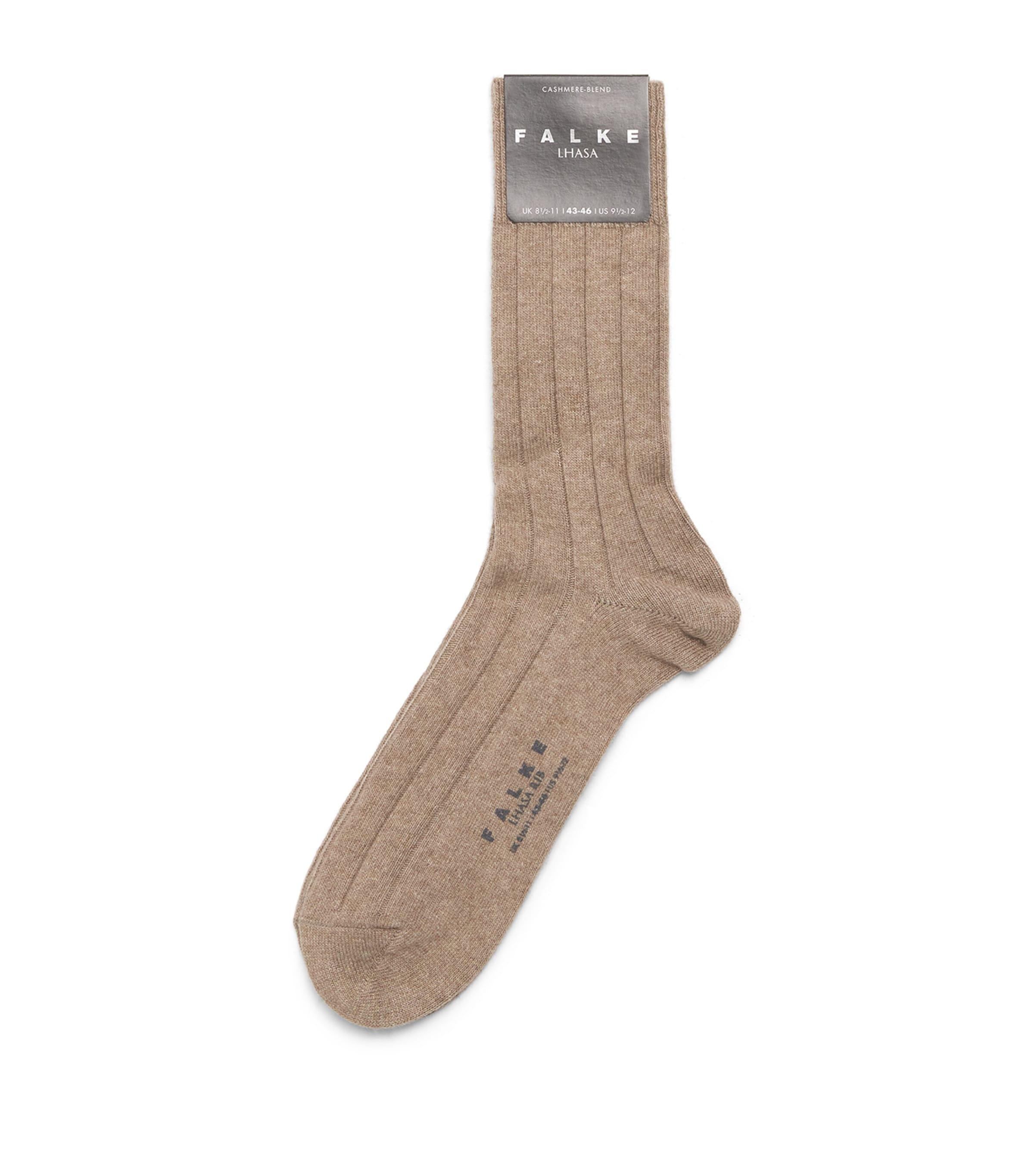 Falke Wool-Cashmere Blend Lhasa Ribbed Socks by FALKE