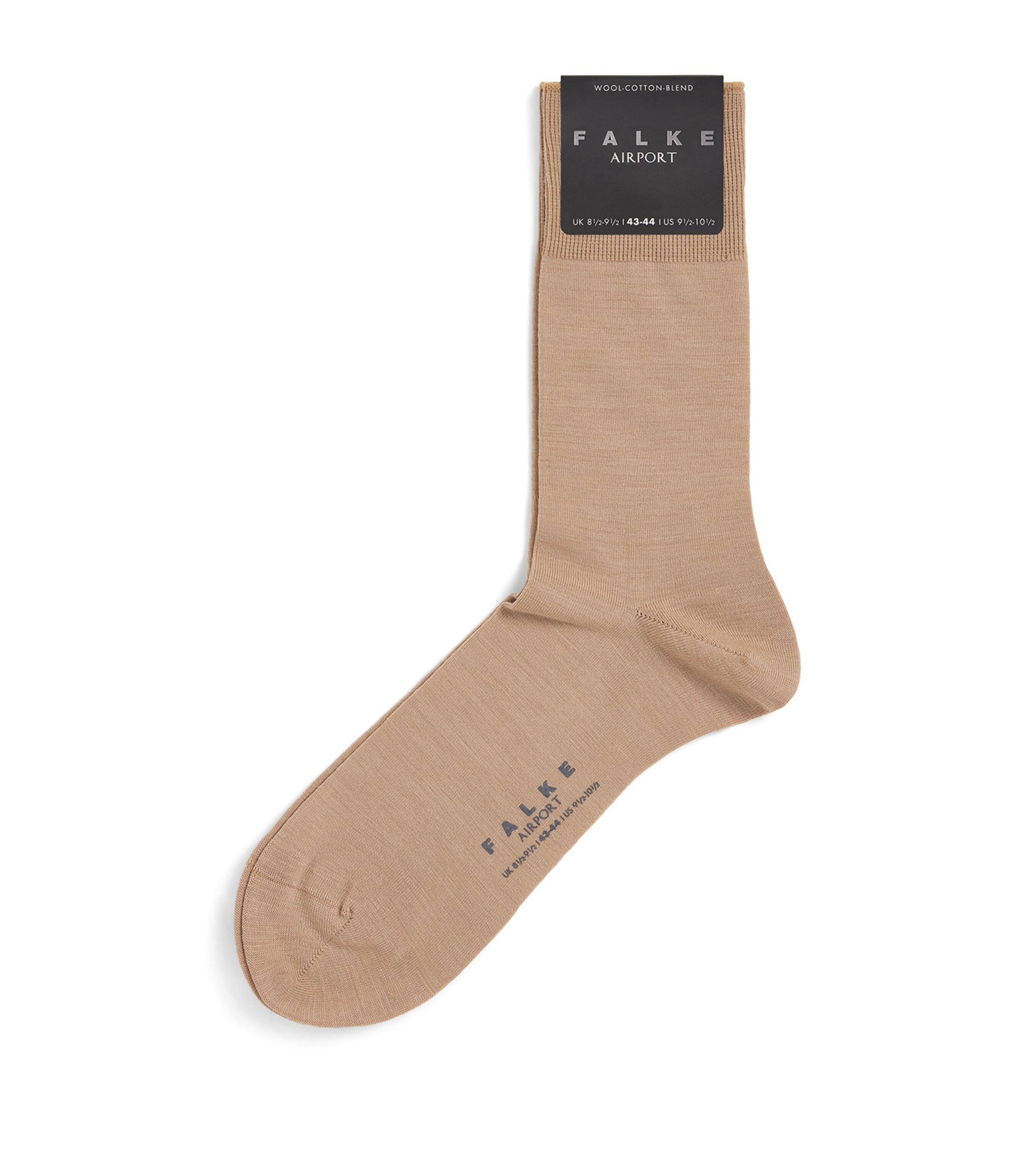 Falke Wool-Cotton-Blend Airport Socks by FALKE