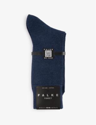 Family brand-print stretch-cotton blend socks by FALKE