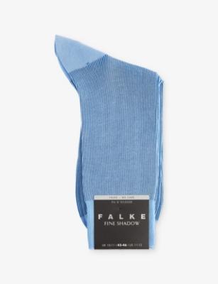 Fine Shadow Cotton-Blend Socks by FALKE