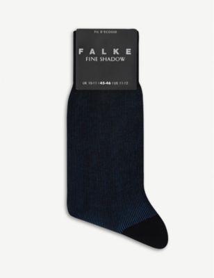 Fine Shadow cotton-blend socks by FALKE