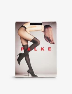 High-rise stretch-woven tights by FALKE