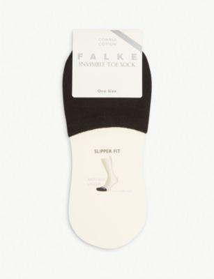 Invisible cotton-blend toe socks by FALKE