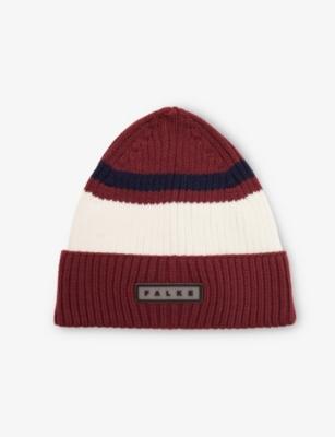 Logo-Patch Wool-Blend Beanie by FALKE