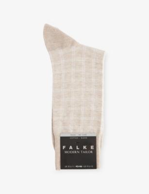 Modern Tailor Cotton-Blend Socks by FALKE