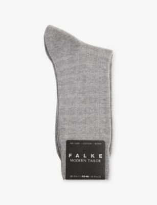 Modern Tailor Cotton-Blend Socks by FALKE