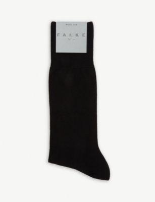 No. 6 wool and silk-blend socks by FALKE