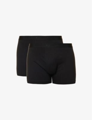 Pack of Two Stretch Cotton-Blend Boxers by FALKE