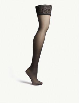 Seidenglatt 15 denier stay-ups by FALKE