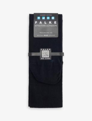 Sensitive London textured stretch-cotton socks by FALKE