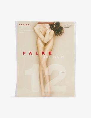 Shelina 12 DEN Woven Hold-Ups by FALKE