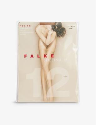 Shelina 12 denier woven-blend stockings by FALKE