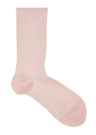Shiny metallic-weave socks by FALKE